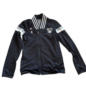 Brooklyn Nets Adidas NBA Full Zip Track Jacket | Size Small